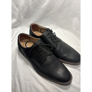Goodfellow & Co Men's Black Leather Dress Shoes Size 11 Lace Up Derby